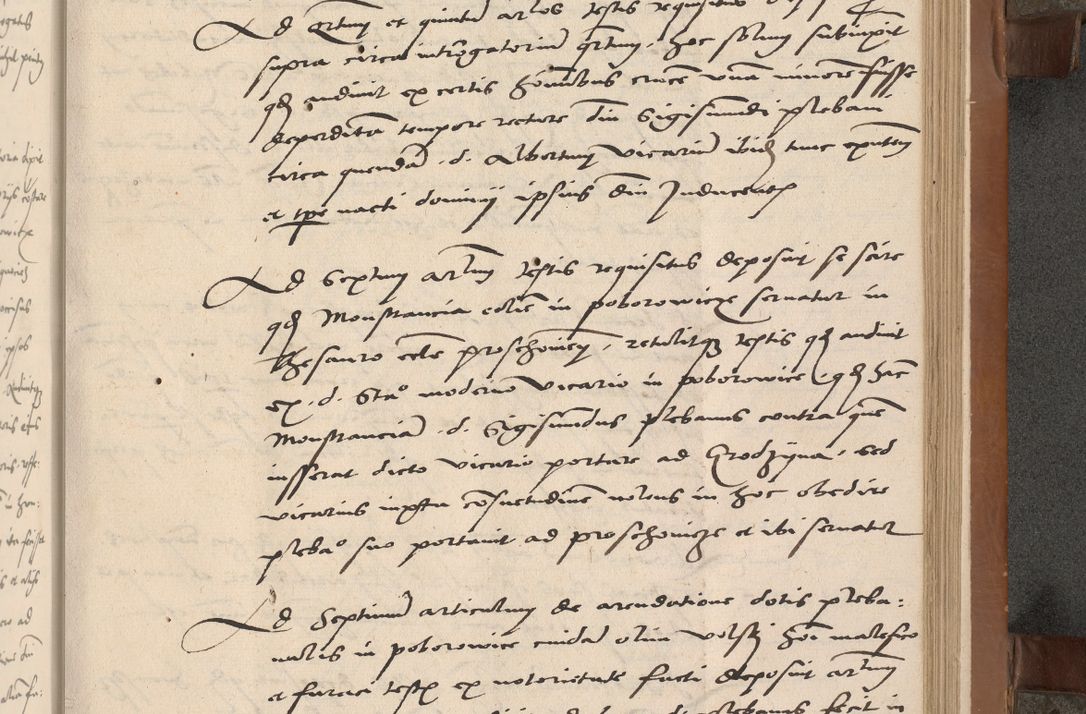 Zdjęcie nr 102 dla obiektu archiwalnego: Acta attestationum seu depositionum testium coram R. D. Petro de Gamratis, episcopo Cracoviensi, V. D. Bartholomaeo Gantkowski, Posnaniensi et Suae Paternitatis Rev. cancellario ac Sigismundo de Stazicza, decretorum doctore, auditore causarum curiae episcopalis praesidentibus ad a. D. 1540 et 1541, per me Bartholomaeum Ravensem, utraquw auctoriate notarium publicum et coram Sua Paternitatr Rev. causarum scriba feliciter inchoatum.