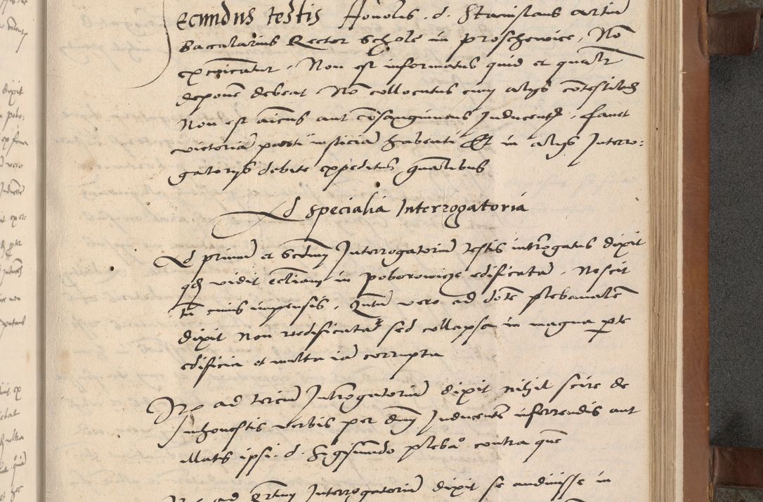 Zdjęcie nr 100 dla obiektu archiwalnego: Acta attestationum seu depositionum testium coram R. D. Petro de Gamratis, episcopo Cracoviensi, V. D. Bartholomaeo Gantkowski, Posnaniensi et Suae Paternitatis Rev. cancellario ac Sigismundo de Stazicza, decretorum doctore, auditore causarum curiae episcopalis praesidentibus ad a. D. 1540 et 1541, per me Bartholomaeum Ravensem, utraquw auctoriate notarium publicum et coram Sua Paternitatr Rev. causarum scriba feliciter inchoatum.