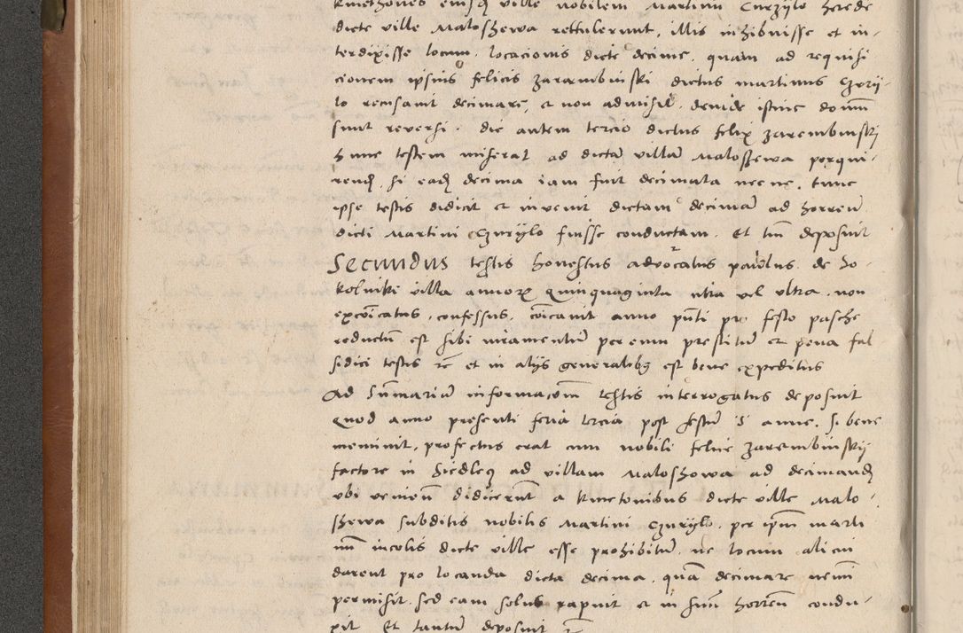Zdjęcie nr 85 dla obiektu archiwalnego: Acta attestationum seu depositionum testium coram R. D. Petro de Gamratis, episcopo Cracoviensi, V. D. Bartholomaeo Gantkowski, Posnaniensi et Suae Paternitatis Rev. cancellario ac Sigismundo de Stazicza, decretorum doctore, auditore causarum curiae episcopalis praesidentibus ad a. D. 1540 et 1541, per me Bartholomaeum Ravensem, utraquw auctoriate notarium publicum et coram Sua Paternitatr Rev. causarum scriba feliciter inchoatum.