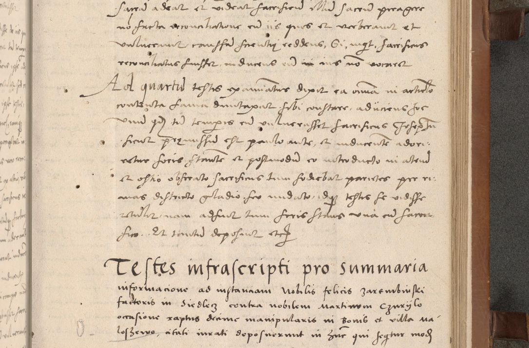 Zdjęcie nr 84 dla obiektu archiwalnego: Acta attestationum seu depositionum testium coram R. D. Petro de Gamratis, episcopo Cracoviensi, V. D. Bartholomaeo Gantkowski, Posnaniensi et Suae Paternitatis Rev. cancellario ac Sigismundo de Stazicza, decretorum doctore, auditore causarum curiae episcopalis praesidentibus ad a. D. 1540 et 1541, per me Bartholomaeum Ravensem, utraquw auctoriate notarium publicum et coram Sua Paternitatr Rev. causarum scriba feliciter inchoatum.