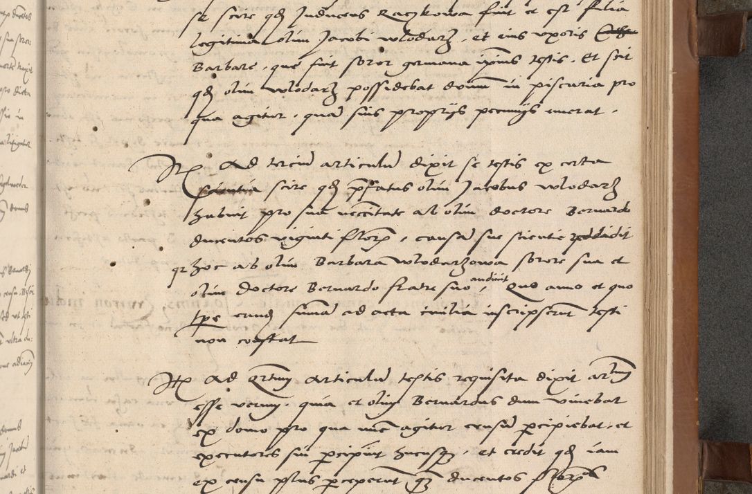 Zdjęcie nr 76 dla obiektu archiwalnego: Acta attestationum seu depositionum testium coram R. D. Petro de Gamratis, episcopo Cracoviensi, V. D. Bartholomaeo Gantkowski, Posnaniensi et Suae Paternitatis Rev. cancellario ac Sigismundo de Stazicza, decretorum doctore, auditore causarum curiae episcopalis praesidentibus ad a. D. 1540 et 1541, per me Bartholomaeum Ravensem, utraquw auctoriate notarium publicum et coram Sua Paternitatr Rev. causarum scriba feliciter inchoatum.