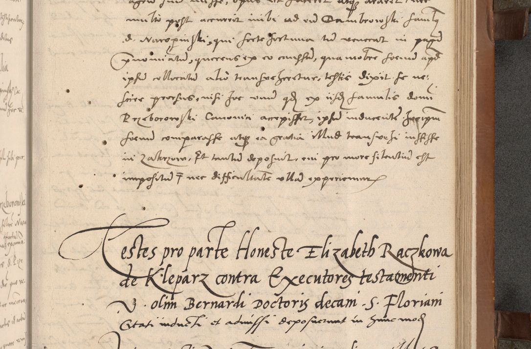 Zdjęcie nr 72 dla obiektu archiwalnego: Acta attestationum seu depositionum testium coram R. D. Petro de Gamratis, episcopo Cracoviensi, V. D. Bartholomaeo Gantkowski, Posnaniensi et Suae Paternitatis Rev. cancellario ac Sigismundo de Stazicza, decretorum doctore, auditore causarum curiae episcopalis praesidentibus ad a. D. 1540 et 1541, per me Bartholomaeum Ravensem, utraquw auctoriate notarium publicum et coram Sua Paternitatr Rev. causarum scriba feliciter inchoatum.