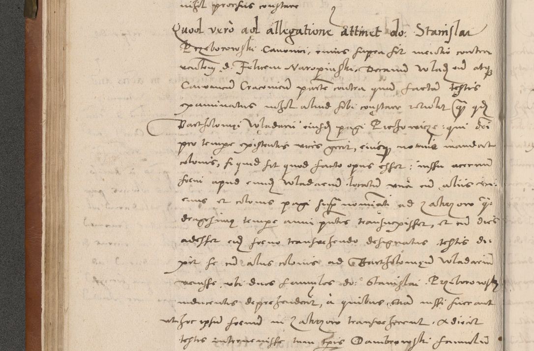 Zdjęcie nr 69 dla obiektu archiwalnego: Acta attestationum seu depositionum testium coram R. D. Petro de Gamratis, episcopo Cracoviensi, V. D. Bartholomaeo Gantkowski, Posnaniensi et Suae Paternitatis Rev. cancellario ac Sigismundo de Stazicza, decretorum doctore, auditore causarum curiae episcopalis praesidentibus ad a. D. 1540 et 1541, per me Bartholomaeum Ravensem, utraquw auctoriate notarium publicum et coram Sua Paternitatr Rev. causarum scriba feliciter inchoatum.