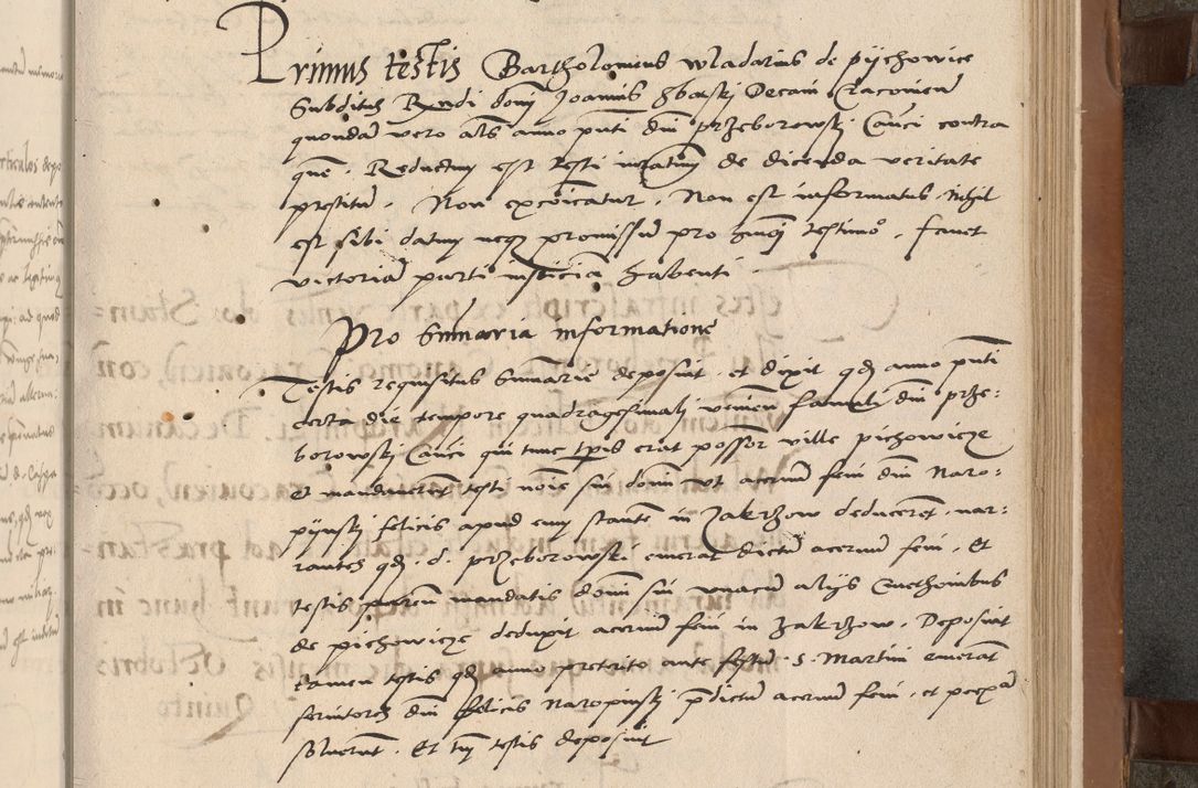 Zdjęcie nr 66 dla obiektu archiwalnego: Acta attestationum seu depositionum testium coram R. D. Petro de Gamratis, episcopo Cracoviensi, V. D. Bartholomaeo Gantkowski, Posnaniensi et Suae Paternitatis Rev. cancellario ac Sigismundo de Stazicza, decretorum doctore, auditore causarum curiae episcopalis praesidentibus ad a. D. 1540 et 1541, per me Bartholomaeum Ravensem, utraquw auctoriate notarium publicum et coram Sua Paternitatr Rev. causarum scriba feliciter inchoatum.