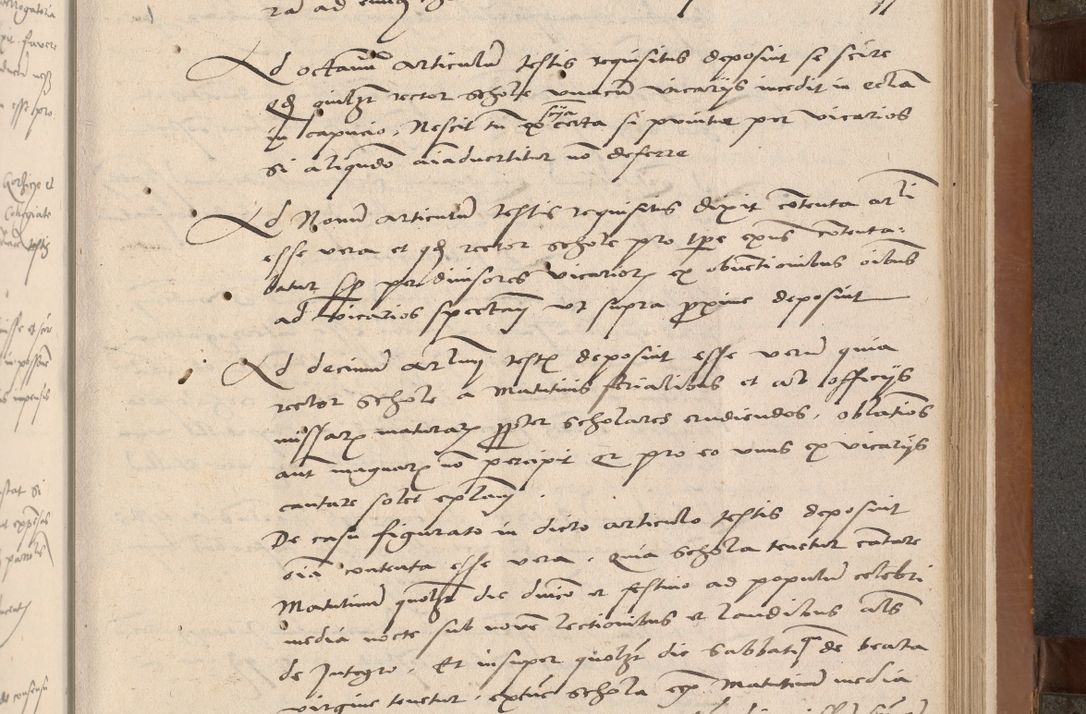 Zdjęcie nr 52 dla obiektu archiwalnego: Acta attestationum seu depositionum testium coram R. D. Petro de Gamratis, episcopo Cracoviensi, V. D. Bartholomaeo Gantkowski, Posnaniensi et Suae Paternitatis Rev. cancellario ac Sigismundo de Stazicza, decretorum doctore, auditore causarum curiae episcopalis praesidentibus ad a. D. 1540 et 1541, per me Bartholomaeum Ravensem, utraquw auctoriate notarium publicum et coram Sua Paternitatr Rev. causarum scriba feliciter inchoatum.