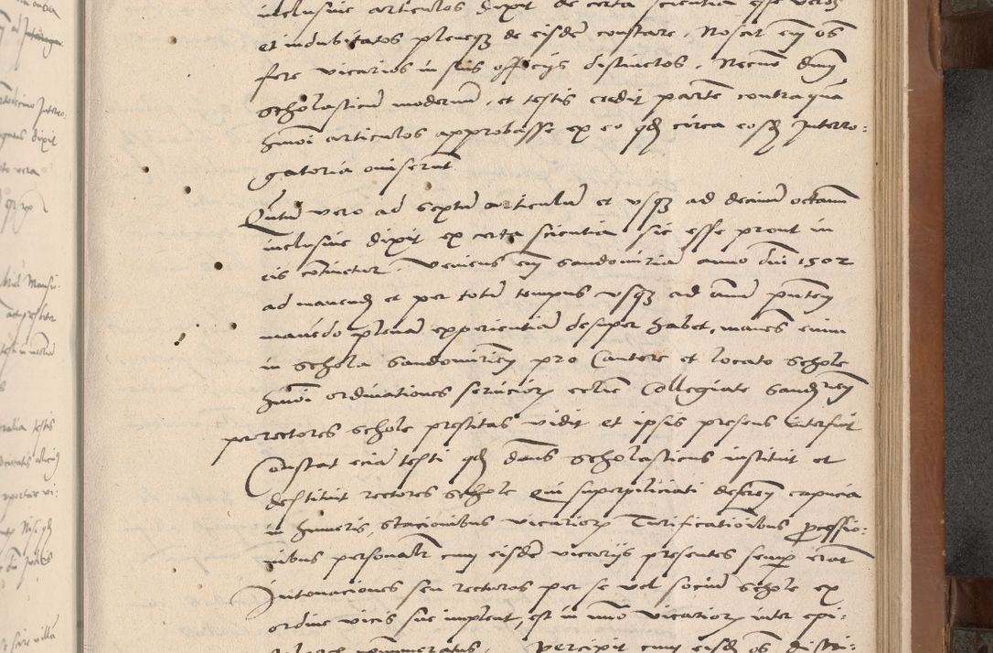 Zdjęcie nr 48 dla obiektu archiwalnego: Acta attestationum seu depositionum testium coram R. D. Petro de Gamratis, episcopo Cracoviensi, V. D. Bartholomaeo Gantkowski, Posnaniensi et Suae Paternitatis Rev. cancellario ac Sigismundo de Stazicza, decretorum doctore, auditore causarum curiae episcopalis praesidentibus ad a. D. 1540 et 1541, per me Bartholomaeum Ravensem, utraquw auctoriate notarium publicum et coram Sua Paternitatr Rev. causarum scriba feliciter inchoatum.
