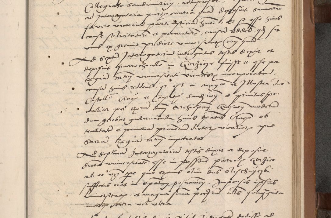Zdjęcie nr 44 dla obiektu archiwalnego: Acta attestationum seu depositionum testium coram R. D. Petro de Gamratis, episcopo Cracoviensi, V. D. Bartholomaeo Gantkowski, Posnaniensi et Suae Paternitatis Rev. cancellario ac Sigismundo de Stazicza, decretorum doctore, auditore causarum curiae episcopalis praesidentibus ad a. D. 1540 et 1541, per me Bartholomaeum Ravensem, utraquw auctoriate notarium publicum et coram Sua Paternitatr Rev. causarum scriba feliciter inchoatum.
