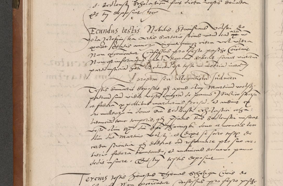 Zdjęcie nr 41 dla obiektu archiwalnego: Acta attestationum seu depositionum testium coram R. D. Petro de Gamratis, episcopo Cracoviensi, V. D. Bartholomaeo Gantkowski, Posnaniensi et Suae Paternitatis Rev. cancellario ac Sigismundo de Stazicza, decretorum doctore, auditore causarum curiae episcopalis praesidentibus ad a. D. 1540 et 1541, per me Bartholomaeum Ravensem, utraquw auctoriate notarium publicum et coram Sua Paternitatr Rev. causarum scriba feliciter inchoatum.