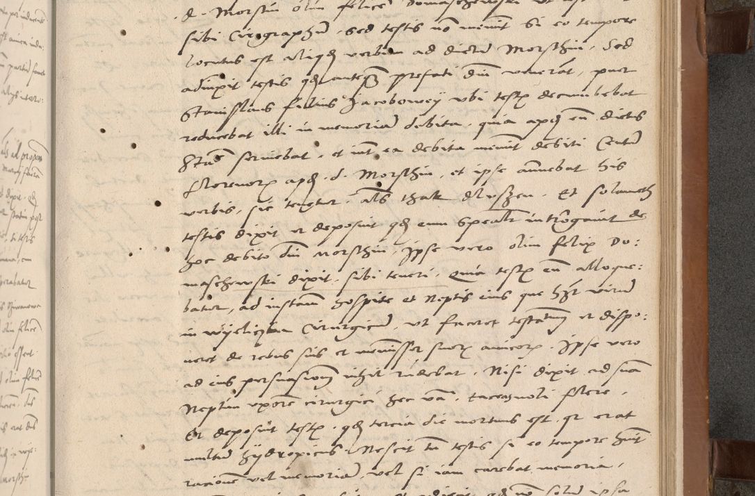 Zdjęcie nr 36 dla obiektu archiwalnego: Acta attestationum seu depositionum testium coram R. D. Petro de Gamratis, episcopo Cracoviensi, V. D. Bartholomaeo Gantkowski, Posnaniensi et Suae Paternitatis Rev. cancellario ac Sigismundo de Stazicza, decretorum doctore, auditore causarum curiae episcopalis praesidentibus ad a. D. 1540 et 1541, per me Bartholomaeum Ravensem, utraquw auctoriate notarium publicum et coram Sua Paternitatr Rev. causarum scriba feliciter inchoatum.