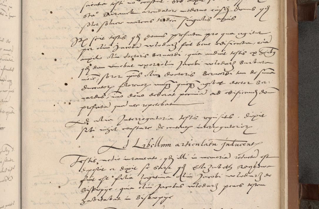 Zdjęcie nr 28 dla obiektu archiwalnego: Acta attestationum seu depositionum testium coram R. D. Petro de Gamratis, episcopo Cracoviensi, V. D. Bartholomaeo Gantkowski, Posnaniensi et Suae Paternitatis Rev. cancellario ac Sigismundo de Stazicza, decretorum doctore, auditore causarum curiae episcopalis praesidentibus ad a. D. 1540 et 1541, per me Bartholomaeum Ravensem, utraquw auctoriate notarium publicum et coram Sua Paternitatr Rev. causarum scriba feliciter inchoatum.