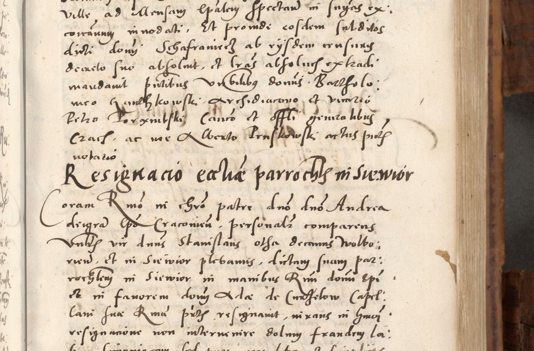 Zdjęcie nr 192 dla obiektu archiwalnego: Volumen unicum actorum episcopalium R. D. Andreae Zebrzydowski, episcopi Cracoviensis ducis Severiae ab a. D. 1551 usque ad annum 1560 mensem majum inclusive, quorum index ad finem praesentis voluminis adnotatus.