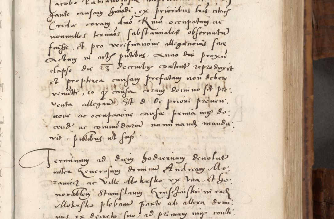 Zdjęcie nr 190 dla obiektu archiwalnego: Volumen unicum actorum episcopalium R. D. Andreae Zebrzydowski, episcopi Cracoviensis ducis Severiae ab a. D. 1551 usque ad annum 1560 mensem majum inclusive, quorum index ad finem praesentis voluminis adnotatus.