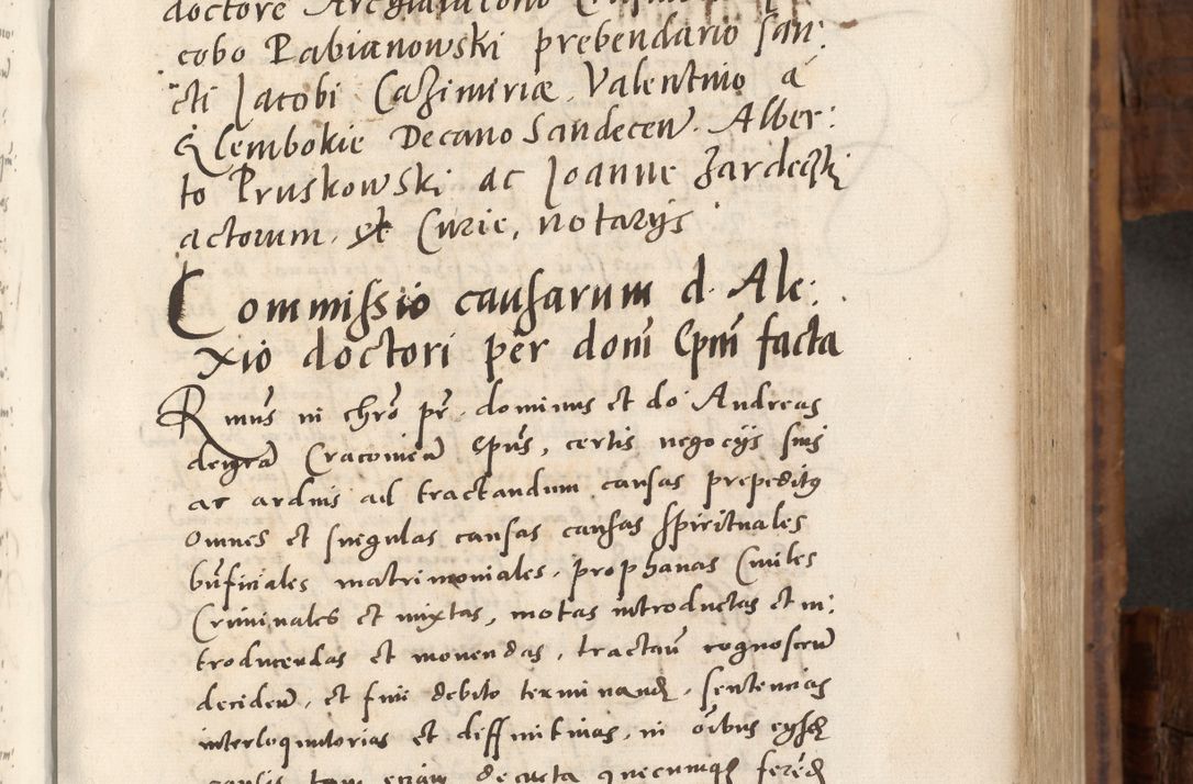 Zdjęcie nr 188 dla obiektu archiwalnego: Volumen unicum actorum episcopalium R. D. Andreae Zebrzydowski, episcopi Cracoviensis ducis Severiae ab a. D. 1551 usque ad annum 1560 mensem majum inclusive, quorum index ad finem praesentis voluminis adnotatus.