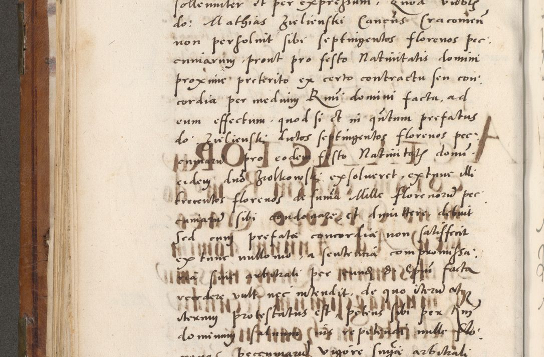 Zdjęcie nr 185 dla obiektu archiwalnego: Volumen unicum actorum episcopalium R. D. Andreae Zebrzydowski, episcopi Cracoviensis ducis Severiae ab a. D. 1551 usque ad annum 1560 mensem majum inclusive, quorum index ad finem praesentis voluminis adnotatus.