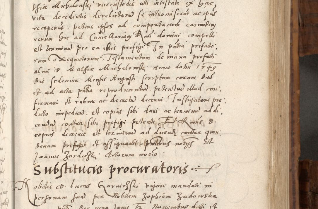 Zdjęcie nr 172 dla obiektu archiwalnego: Volumen unicum actorum episcopalium R. D. Andreae Zebrzydowski, episcopi Cracoviensis ducis Severiae ab a. D. 1551 usque ad annum 1560 mensem majum inclusive, quorum index ad finem praesentis voluminis adnotatus.