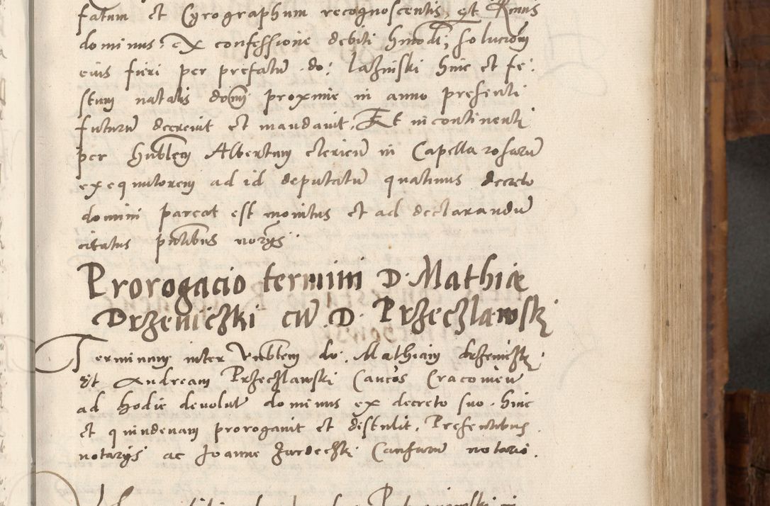 Zdjęcie nr 170 dla obiektu archiwalnego: Volumen unicum actorum episcopalium R. D. Andreae Zebrzydowski, episcopi Cracoviensis ducis Severiae ab a. D. 1551 usque ad annum 1560 mensem majum inclusive, quorum index ad finem praesentis voluminis adnotatus.