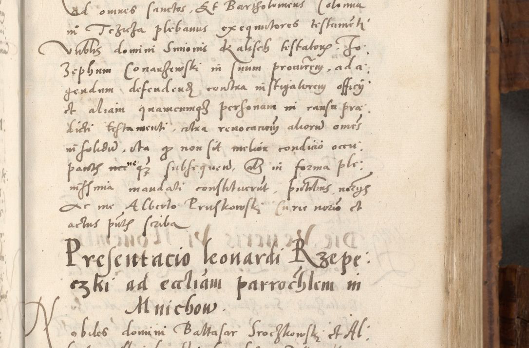 Zdjęcie nr 164 dla obiektu archiwalnego: Volumen unicum actorum episcopalium R. D. Andreae Zebrzydowski, episcopi Cracoviensis ducis Severiae ab a. D. 1551 usque ad annum 1560 mensem majum inclusive, quorum index ad finem praesentis voluminis adnotatus.