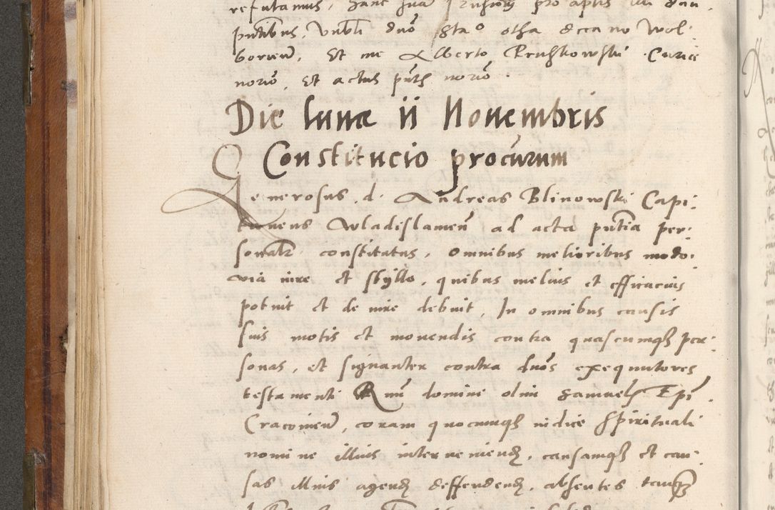 Zdjęcie nr 157 dla obiektu archiwalnego: Volumen unicum actorum episcopalium R. D. Andreae Zebrzydowski, episcopi Cracoviensis ducis Severiae ab a. D. 1551 usque ad annum 1560 mensem majum inclusive, quorum index ad finem praesentis voluminis adnotatus.