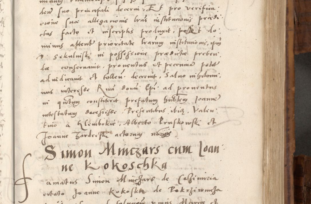 Zdjęcie nr 160 dla obiektu archiwalnego: Volumen unicum actorum episcopalium R. D. Andreae Zebrzydowski, episcopi Cracoviensis ducis Severiae ab a. D. 1551 usque ad annum 1560 mensem majum inclusive, quorum index ad finem praesentis voluminis adnotatus.