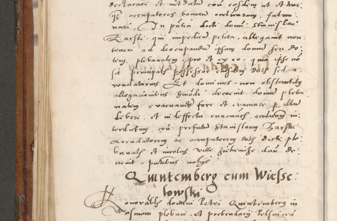 Zdjęcie nr 145 dla obiektu archiwalnego: Volumen unicum actorum episcopalium R. D. Andreae Zebrzydowski, episcopi Cracoviensis ducis Severiae ab a. D. 1551 usque ad annum 1560 mensem majum inclusive, quorum index ad finem praesentis voluminis adnotatus.