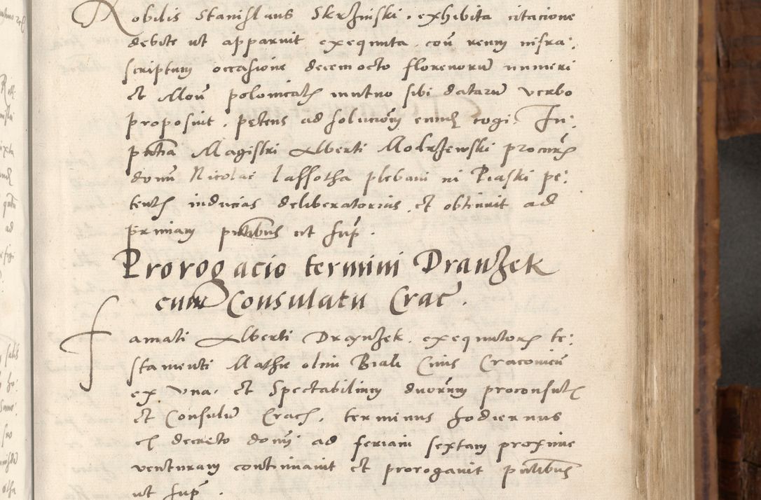 Zdjęcie nr 136 dla obiektu archiwalnego: Volumen unicum actorum episcopalium R. D. Andreae Zebrzydowski, episcopi Cracoviensis ducis Severiae ab a. D. 1551 usque ad annum 1560 mensem majum inclusive, quorum index ad finem praesentis voluminis adnotatus.