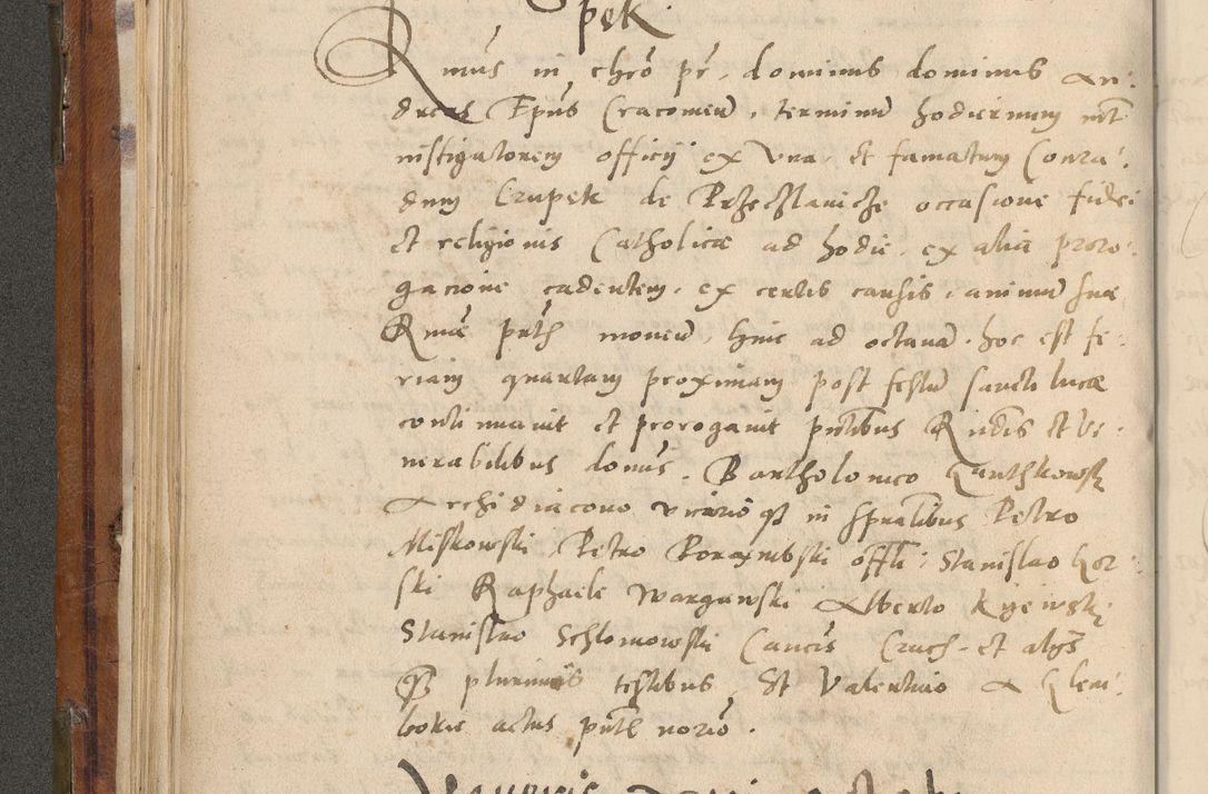 Zdjęcie nr 127 dla obiektu archiwalnego: Volumen unicum actorum episcopalium R. D. Andreae Zebrzydowski, episcopi Cracoviensis ducis Severiae ab a. D. 1551 usque ad annum 1560 mensem majum inclusive, quorum index ad finem praesentis voluminis adnotatus.