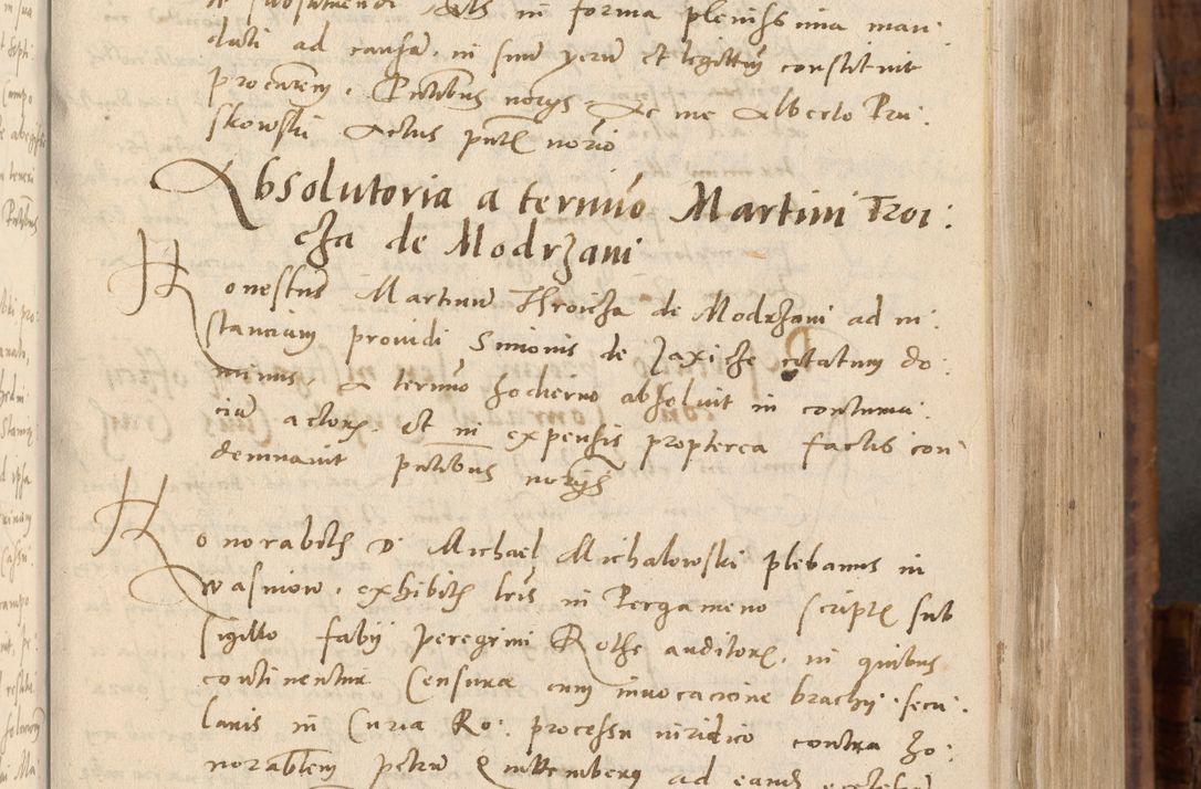 Zdjęcie nr 110 dla obiektu archiwalnego: Volumen unicum actorum episcopalium R. D. Andreae Zebrzydowski, episcopi Cracoviensis ducis Severiae ab a. D. 1551 usque ad annum 1560 mensem majum inclusive, quorum index ad finem praesentis voluminis adnotatus.