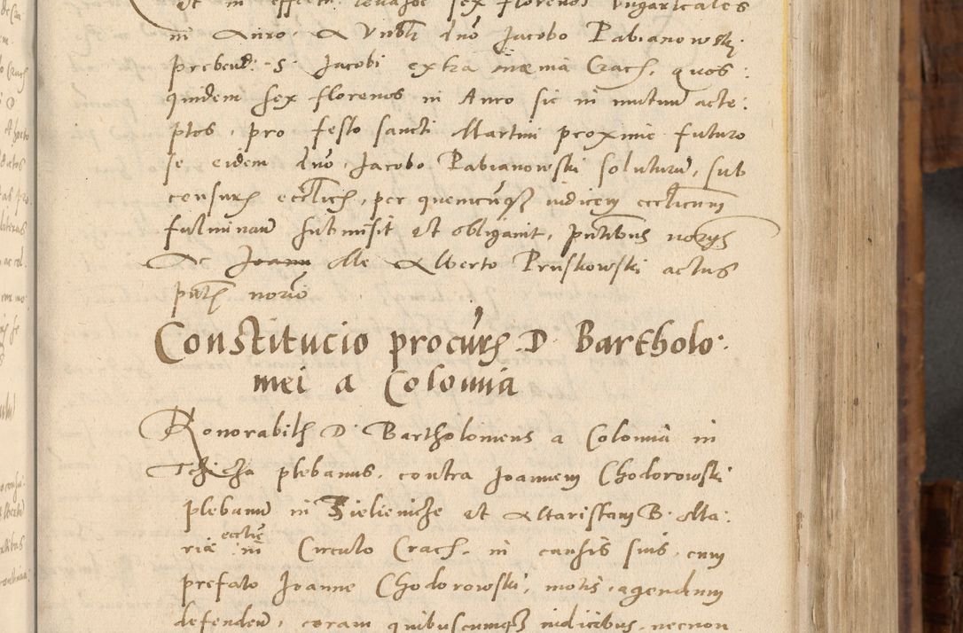 Zdjęcie nr 106 dla obiektu archiwalnego: Volumen unicum actorum episcopalium R. D. Andreae Zebrzydowski, episcopi Cracoviensis ducis Severiae ab a. D. 1551 usque ad annum 1560 mensem majum inclusive, quorum index ad finem praesentis voluminis adnotatus.