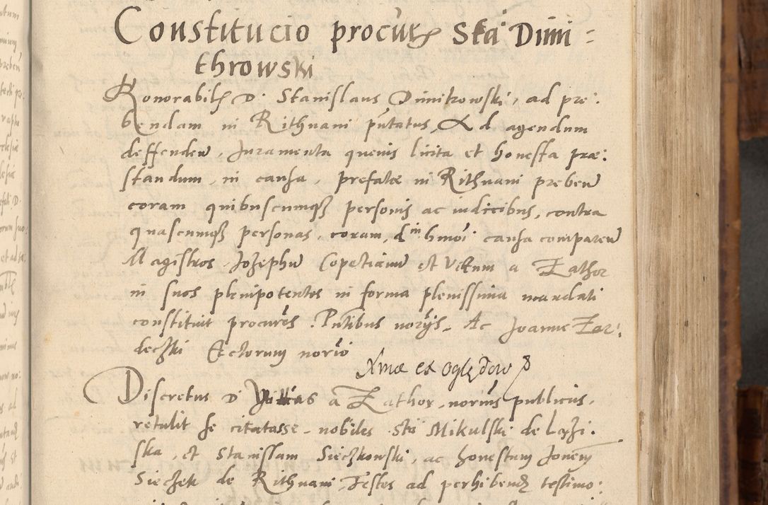 Zdjęcie nr 100 dla obiektu archiwalnego: Volumen unicum actorum episcopalium R. D. Andreae Zebrzydowski, episcopi Cracoviensis ducis Severiae ab a. D. 1551 usque ad annum 1560 mensem majum inclusive, quorum index ad finem praesentis voluminis adnotatus.