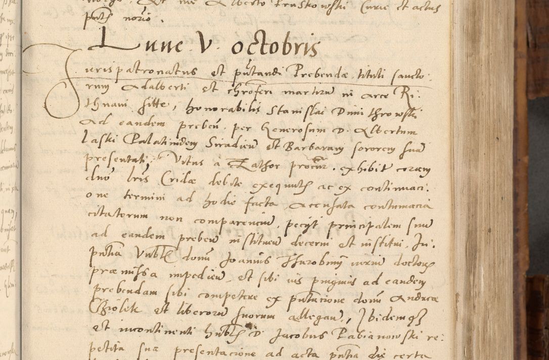 Zdjęcie nr 104 dla obiektu archiwalnego: Volumen unicum actorum episcopalium R. D. Andreae Zebrzydowski, episcopi Cracoviensis ducis Severiae ab a. D. 1551 usque ad annum 1560 mensem majum inclusive, quorum index ad finem praesentis voluminis adnotatus.