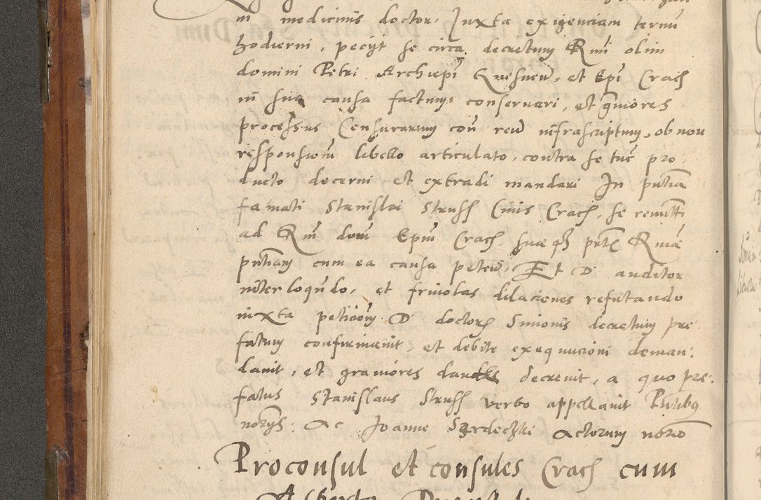 Zdjęcie nr 101 dla obiektu archiwalnego: Volumen unicum actorum episcopalium R. D. Andreae Zebrzydowski, episcopi Cracoviensis ducis Severiae ab a. D. 1551 usque ad annum 1560 mensem majum inclusive, quorum index ad finem praesentis voluminis adnotatus.