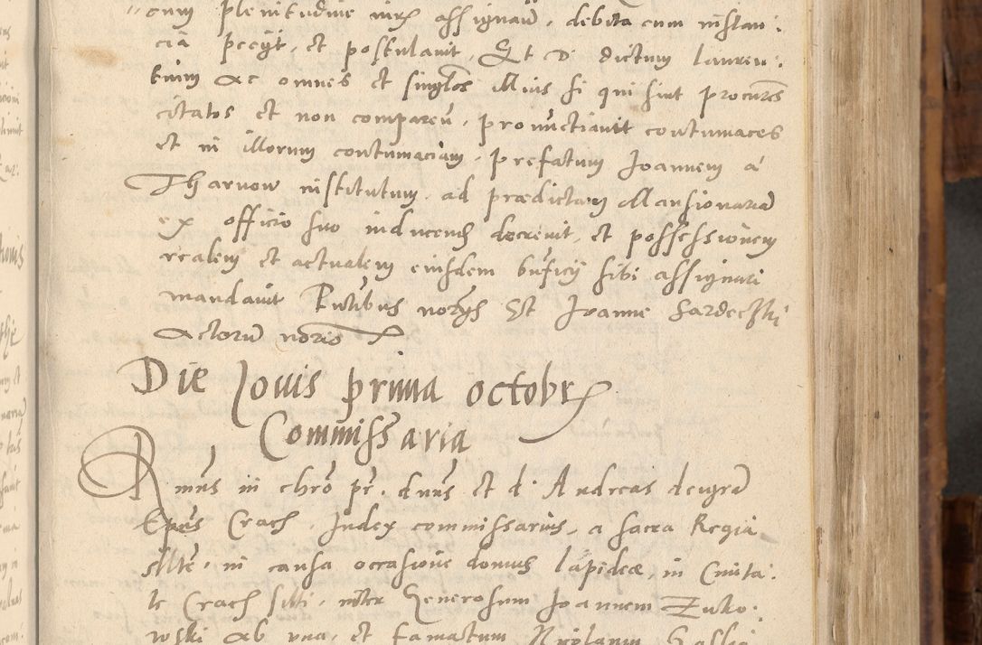 Zdjęcie nr 94 dla obiektu archiwalnego: Volumen unicum actorum episcopalium R. D. Andreae Zebrzydowski, episcopi Cracoviensis ducis Severiae ab a. D. 1551 usque ad annum 1560 mensem majum inclusive, quorum index ad finem praesentis voluminis adnotatus.