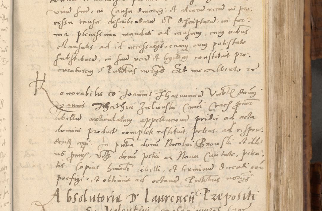 Zdjęcie nr 84 dla obiektu archiwalnego: Volumen unicum actorum episcopalium R. D. Andreae Zebrzydowski, episcopi Cracoviensis ducis Severiae ab a. D. 1551 usque ad annum 1560 mensem majum inclusive, quorum index ad finem praesentis voluminis adnotatus.