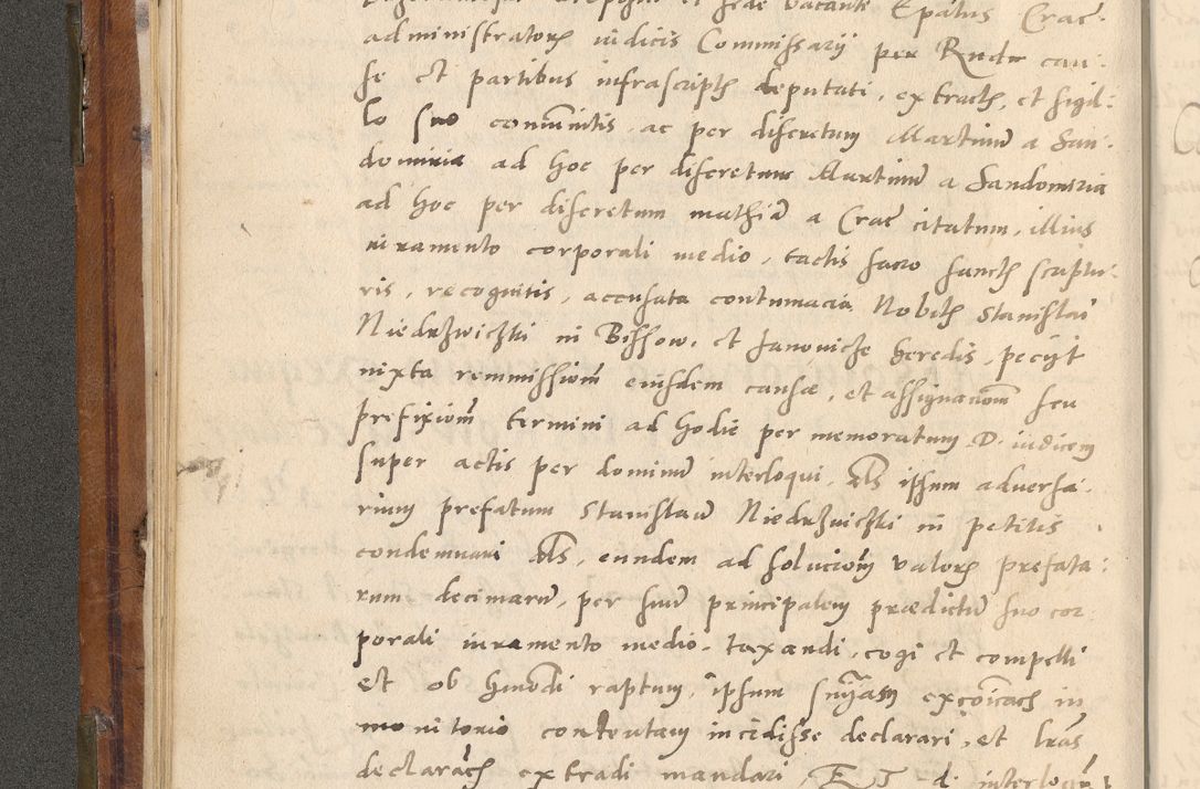 Zdjęcie nr 89 dla obiektu archiwalnego: Volumen unicum actorum episcopalium R. D. Andreae Zebrzydowski, episcopi Cracoviensis ducis Severiae ab a. D. 1551 usque ad annum 1560 mensem majum inclusive, quorum index ad finem praesentis voluminis adnotatus.