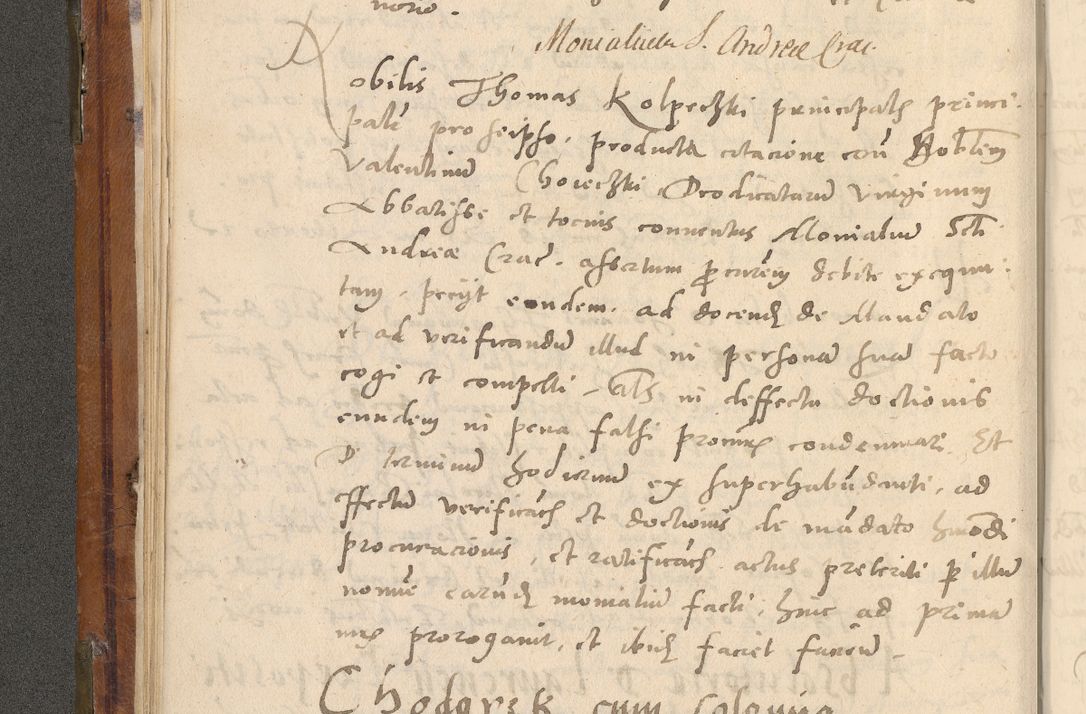 Zdjęcie nr 85 dla obiektu archiwalnego: Volumen unicum actorum episcopalium R. D. Andreae Zebrzydowski, episcopi Cracoviensis ducis Severiae ab a. D. 1551 usque ad annum 1560 mensem majum inclusive, quorum index ad finem praesentis voluminis adnotatus.