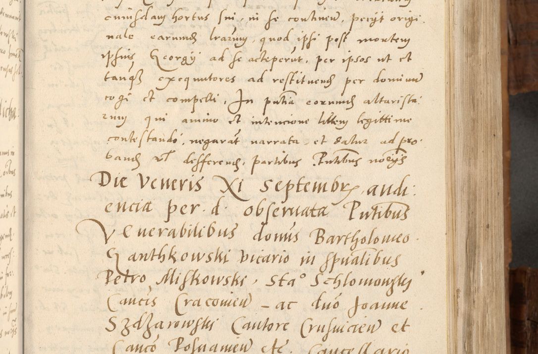 Zdjęcie nr 66 dla obiektu archiwalnego: Volumen unicum actorum episcopalium R. D. Andreae Zebrzydowski, episcopi Cracoviensis ducis Severiae ab a. D. 1551 usque ad annum 1560 mensem majum inclusive, quorum index ad finem praesentis voluminis adnotatus.