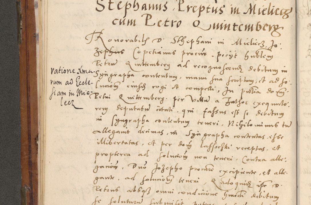 Zdjęcie nr 63 dla obiektu archiwalnego: Volumen unicum actorum episcopalium R. D. Andreae Zebrzydowski, episcopi Cracoviensis ducis Severiae ab a. D. 1551 usque ad annum 1560 mensem majum inclusive, quorum index ad finem praesentis voluminis adnotatus.