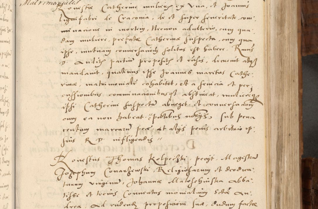 Zdjęcie nr 58 dla obiektu archiwalnego: Volumen unicum actorum episcopalium R. D. Andreae Zebrzydowski, episcopi Cracoviensis ducis Severiae ab a. D. 1551 usque ad annum 1560 mensem majum inclusive, quorum index ad finem praesentis voluminis adnotatus.