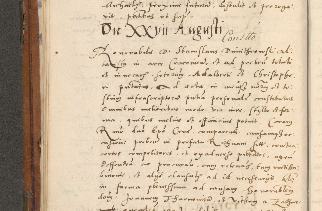Zdjęcie nr 55 dla obiektu archiwalnego: Volumen unicum actorum episcopalium R. D. Andreae Zebrzydowski, episcopi Cracoviensis ducis Severiae ab a. D. 1551 usque ad annum 1560 mensem majum inclusive, quorum index ad finem praesentis voluminis adnotatus.
