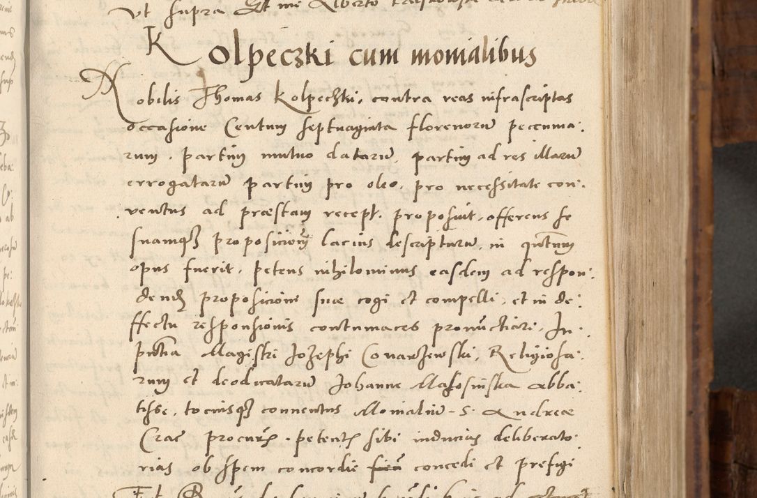 Zdjęcie nr 52 dla obiektu archiwalnego: Volumen unicum actorum episcopalium R. D. Andreae Zebrzydowski, episcopi Cracoviensis ducis Severiae ab a. D. 1551 usque ad annum 1560 mensem majum inclusive, quorum index ad finem praesentis voluminis adnotatus.
