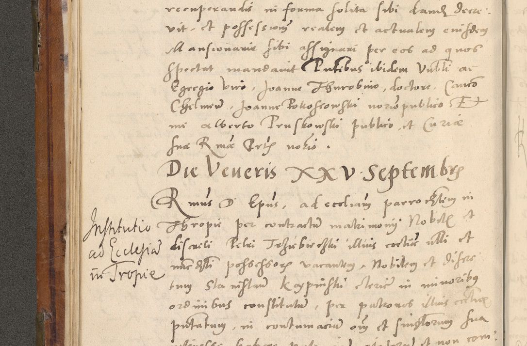 Zdjęcie nr 83 dla obiektu archiwalnego: Volumen unicum actorum episcopalium R. D. Andreae Zebrzydowski, episcopi Cracoviensis ducis Severiae ab a. D. 1551 usque ad annum 1560 mensem majum inclusive, quorum index ad finem praesentis voluminis adnotatus.