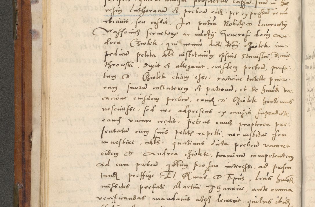 Zdjęcie nr 49 dla obiektu archiwalnego: Volumen unicum actorum episcopalium R. D. Andreae Zebrzydowski, episcopi Cracoviensis ducis Severiae ab a. D. 1551 usque ad annum 1560 mensem majum inclusive, quorum index ad finem praesentis voluminis adnotatus.