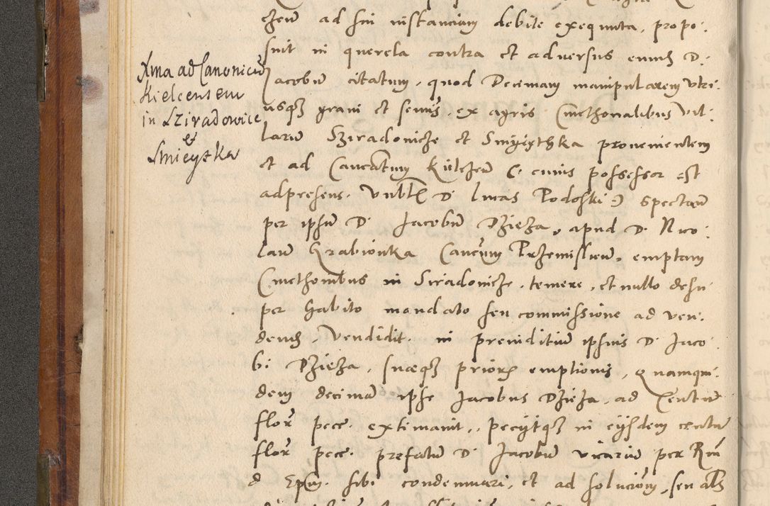 Zdjęcie nr 43 dla obiektu archiwalnego: Volumen unicum actorum episcopalium R. D. Andreae Zebrzydowski, episcopi Cracoviensis ducis Severiae ab a. D. 1551 usque ad annum 1560 mensem majum inclusive, quorum index ad finem praesentis voluminis adnotatus.