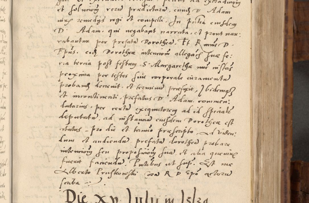 Zdjęcie nr 34 dla obiektu archiwalnego: Volumen unicum actorum episcopalium R. D. Andreae Zebrzydowski, episcopi Cracoviensis ducis Severiae ab a. D. 1551 usque ad annum 1560 mensem majum inclusive, quorum index ad finem praesentis voluminis adnotatus.