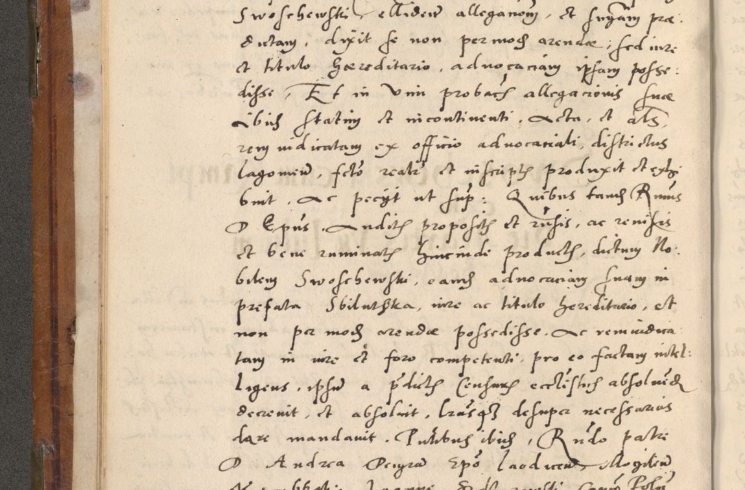 Zdjęcie nr 25 dla obiektu archiwalnego: Volumen unicum actorum episcopalium R. D. Andreae Zebrzydowski, episcopi Cracoviensis ducis Severiae ab a. D. 1551 usque ad annum 1560 mensem majum inclusive, quorum index ad finem praesentis voluminis adnotatus.