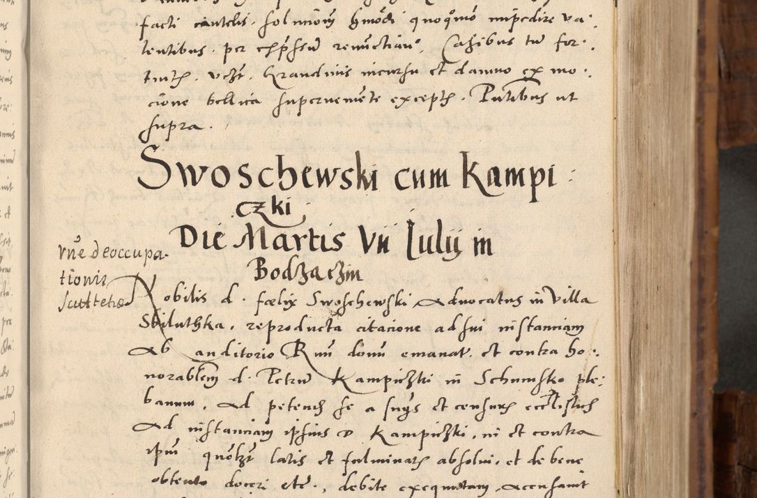 Zdjęcie nr 24 dla obiektu archiwalnego: Volumen unicum actorum episcopalium R. D. Andreae Zebrzydowski, episcopi Cracoviensis ducis Severiae ab a. D. 1551 usque ad annum 1560 mensem majum inclusive, quorum index ad finem praesentis voluminis adnotatus.