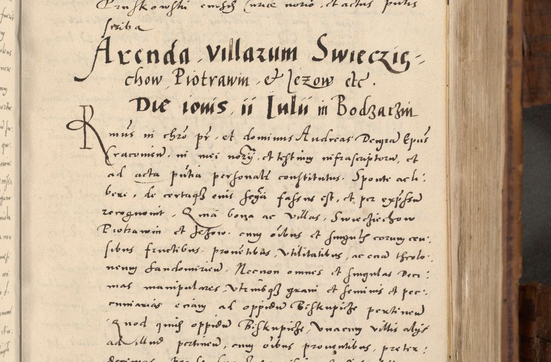 Zdjęcie nr 22 dla obiektu archiwalnego: Volumen unicum actorum episcopalium R. D. Andreae Zebrzydowski, episcopi Cracoviensis ducis Severiae ab a. D. 1551 usque ad annum 1560 mensem majum inclusive, quorum index ad finem praesentis voluminis adnotatus.