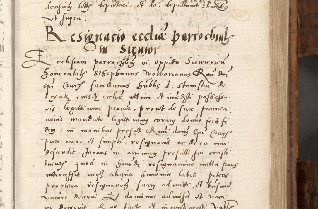 Zdjęcie nr 204 dla obiektu archiwalnego: Volumen unicum actorum episcopalium R. D. Andreae Zebrzydowski, episcopi Cracoviensis ducis Severiae ab a. D. 1551 usque ad annum 1560 mensem majum inclusive, quorum index ad finem praesentis voluminis adnotatus.