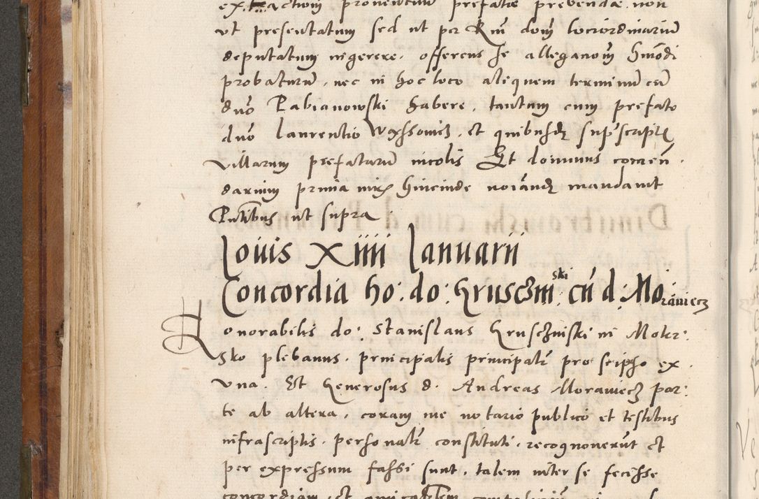 Zdjęcie nr 197 dla obiektu archiwalnego: Volumen unicum actorum episcopalium R. D. Andreae Zebrzydowski, episcopi Cracoviensis ducis Severiae ab a. D. 1551 usque ad annum 1560 mensem majum inclusive, quorum index ad finem praesentis voluminis adnotatus.