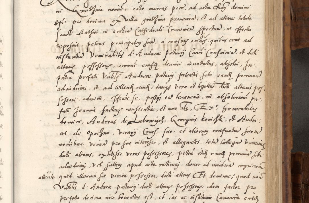 Zdjęcie nr 390 dla obiektu archiwalnego: Volumen unicum actorum episcopalium R. D. Andreae Zebrzydowski, episcopi Cracoviensis ducis Severiae ab a. D. 1551 usque ad annum 1560 mensem majum inclusive, quorum index ad finem praesentis voluminis adnotatus.